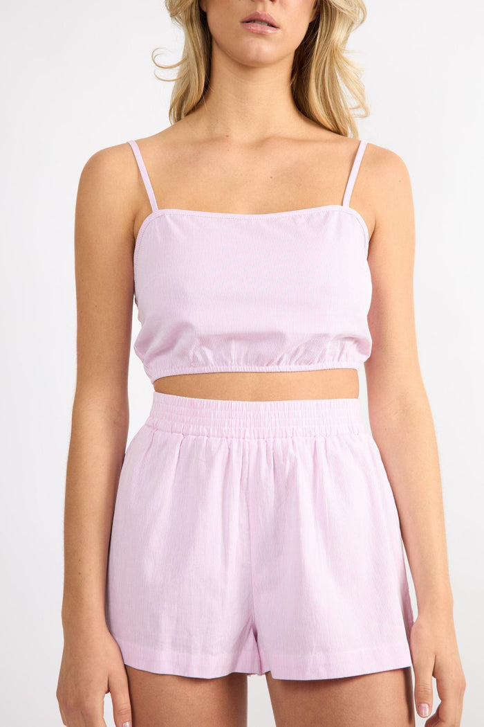 The Everyday Shorts - Pink Pinstripe