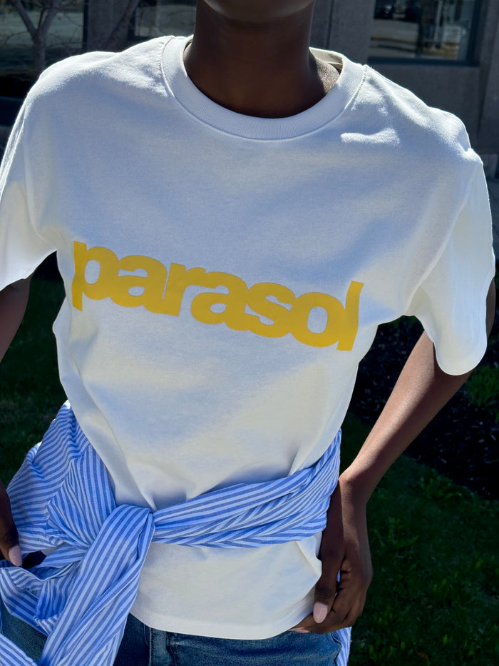 The Parasol Boxy Tee | Oversized Cotton Graphic Tee