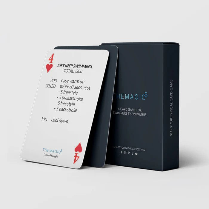 TheMagic5 card game box featuring colorful artwork and branding, designed for entertaining card game play.