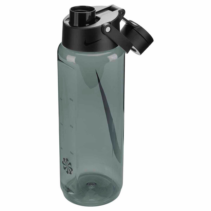 Nike TR Renew Recharge 24oz water bottle in anthracite and black with a durable design and ergonomic grip.