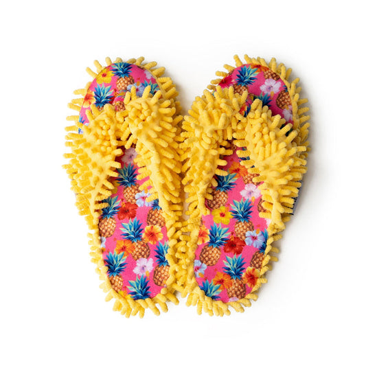Two Left Feet, Aunt Deloris House Slippers - Yellow