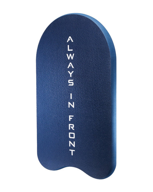 Blue TYR Classic Kickboard for swimming training, showing a sturdy foam kickboard with a textured surface.