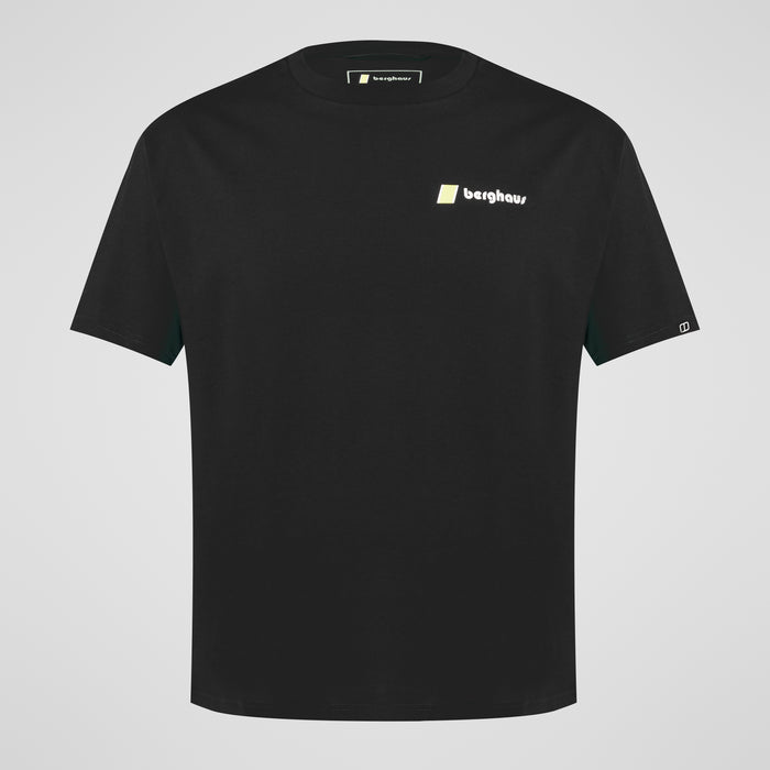 Unisex Pioneer Circular Logo Tee - Jet Black