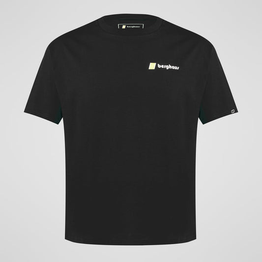 Unisex Pioneer Circular Logo Tee - Jet Black