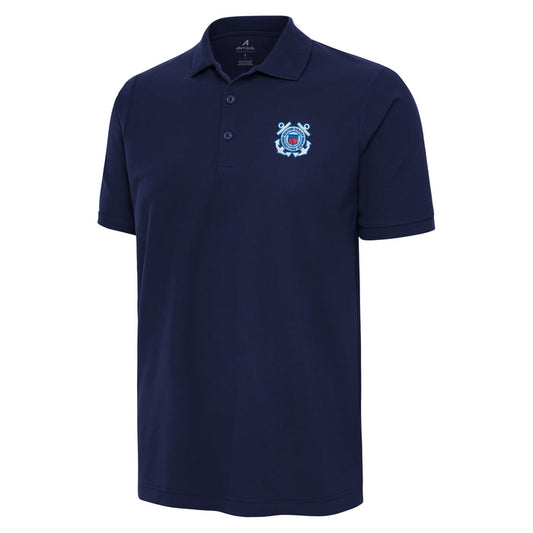 U.S. Coast Guard Men's Legacy Pique Polo Tall (Navy)*