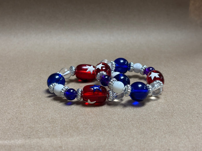 USA Star Kid Hand Painted Bracelet