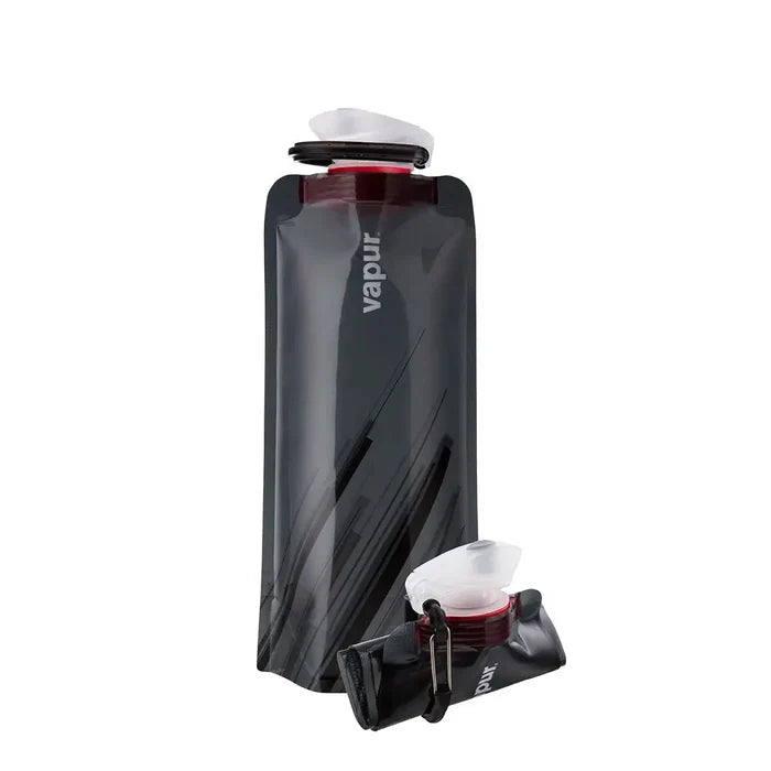 Vapur Eclipse Plastic Anti Bottle in 700ml Fire Grey colour showing it rolled and filled.