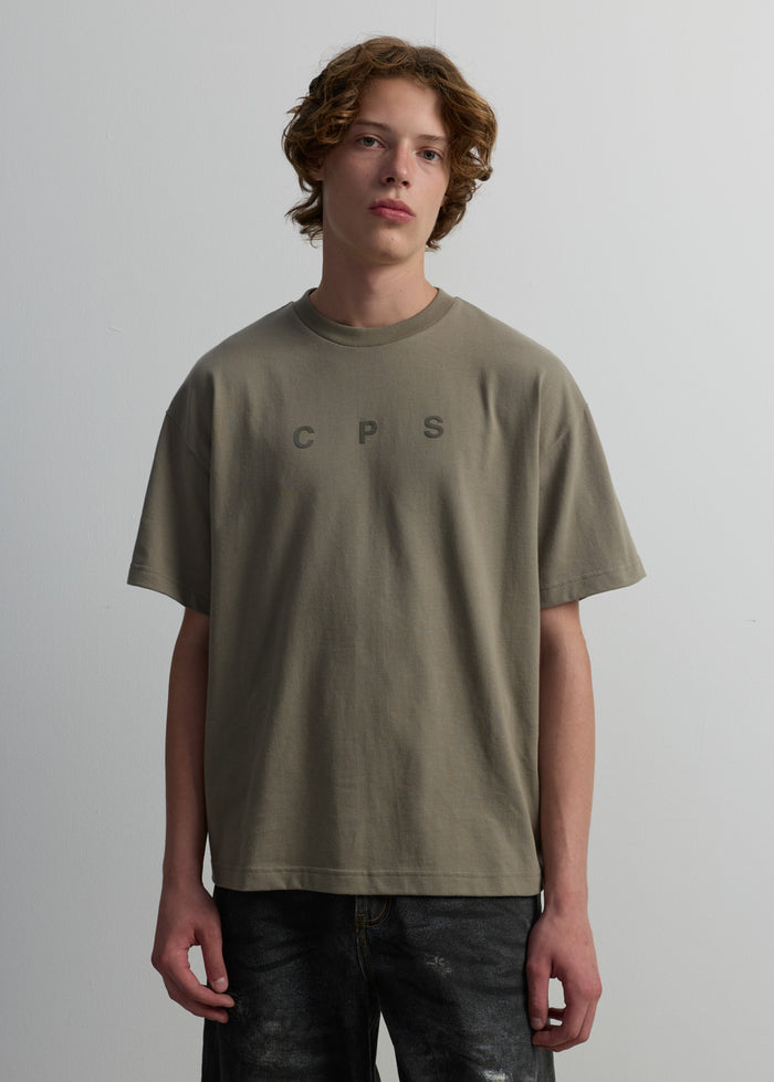 VELVET LOGO CREW NECK TEE