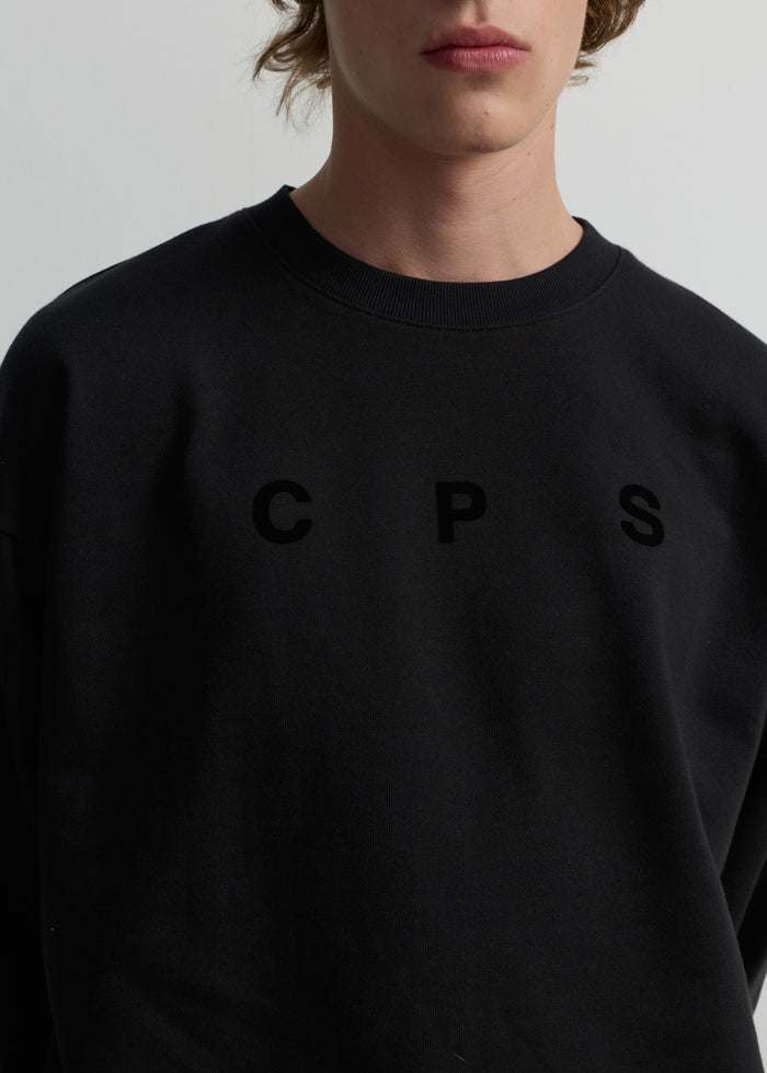 VELVET LOGO PULLOVER SWEATSHIRT