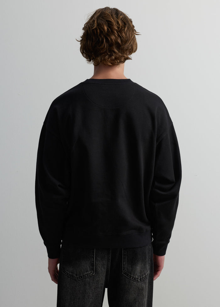 VELVET LOGO PULLOVER SWEATSHIRT