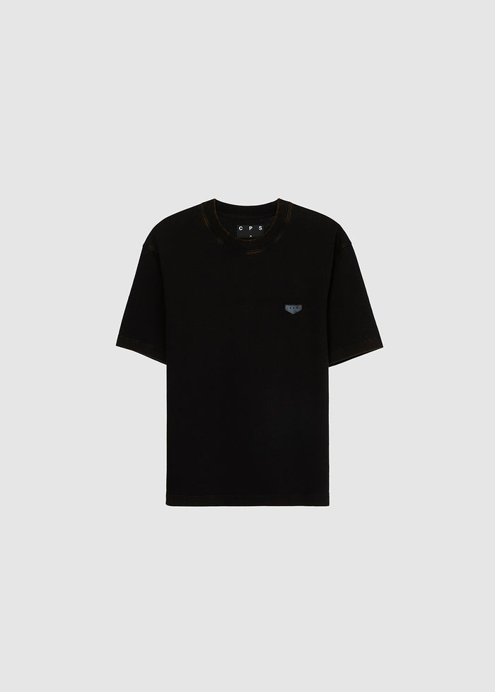 WASHED LEATHER LABEL TEE