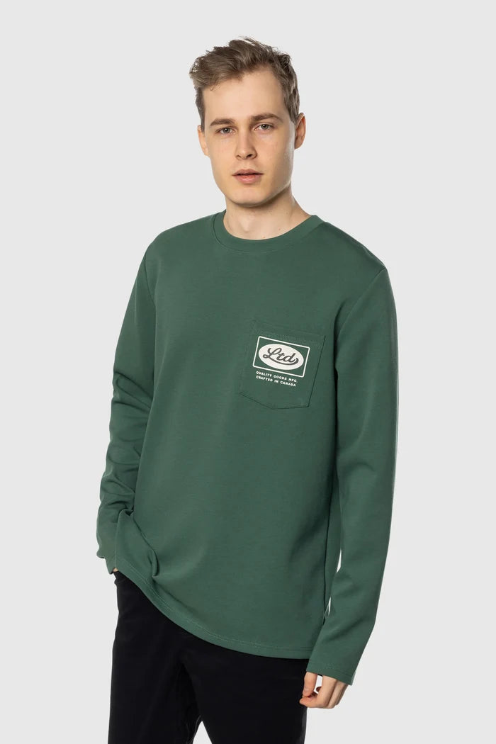Weighted Stretch Crew Long Sleeves - Front