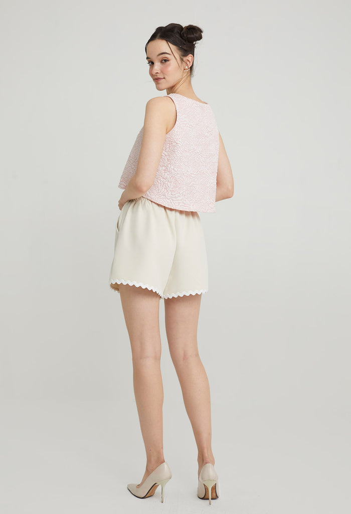 Wishspark Jacquard Slip-On Top