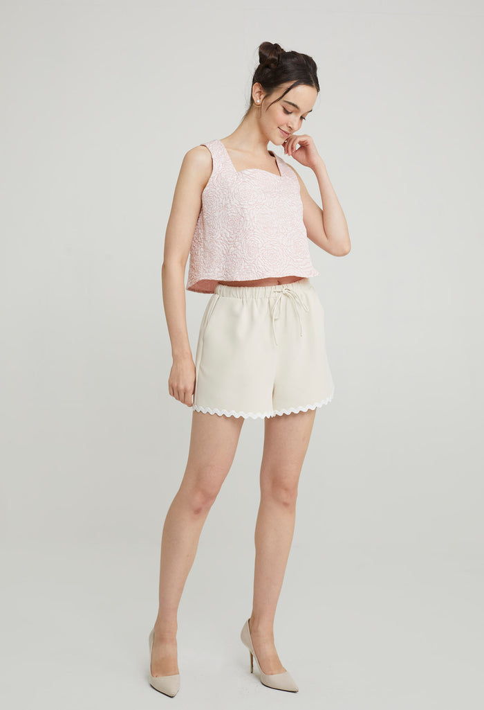 Wishspark Jacquard Slip-On Top