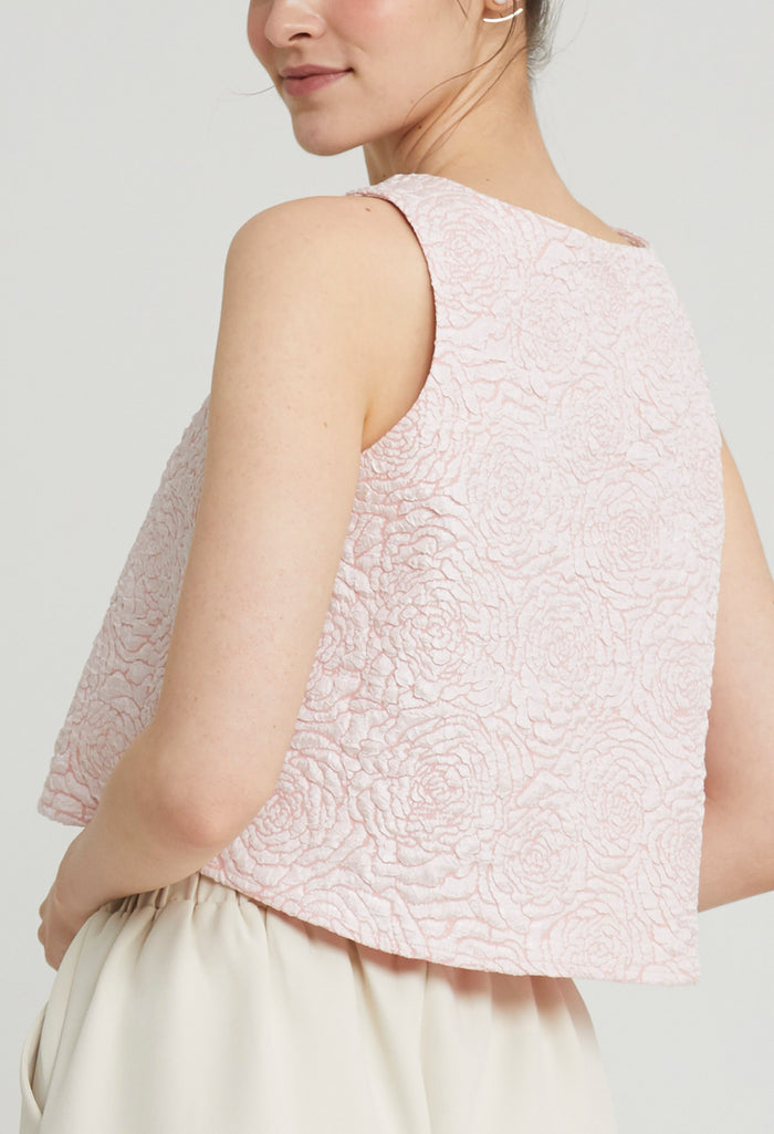 Wishspark Jacquard Slip-On Top