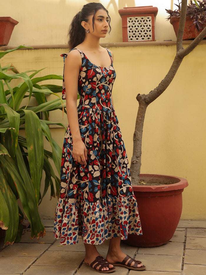 Women's Corset Back Fit and Flare Dress