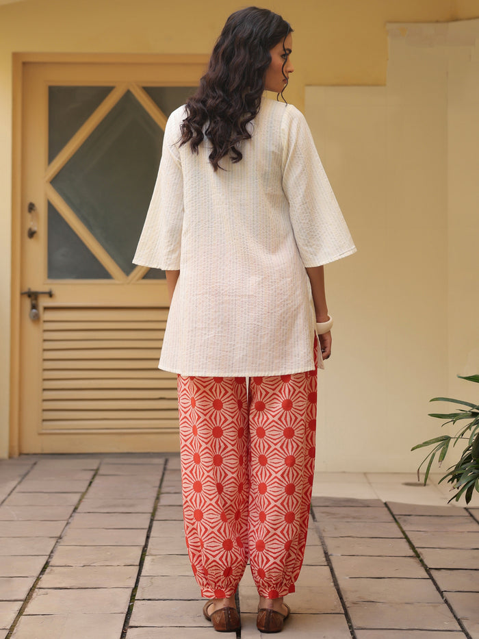 Women's Cotton Kurta and Dhoti