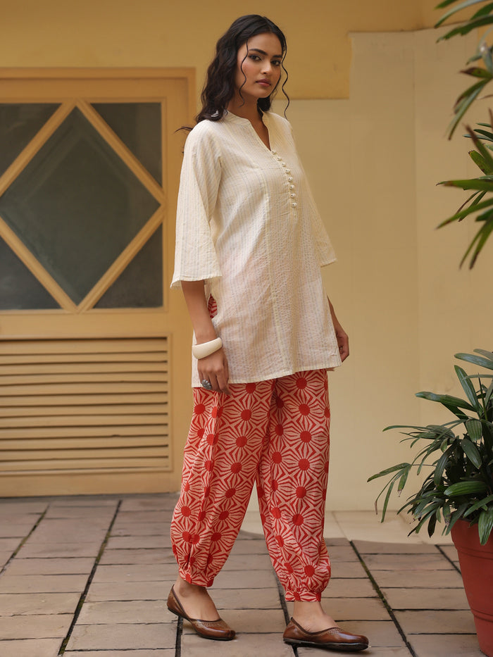 Women's Cotton Kurta and Dhoti