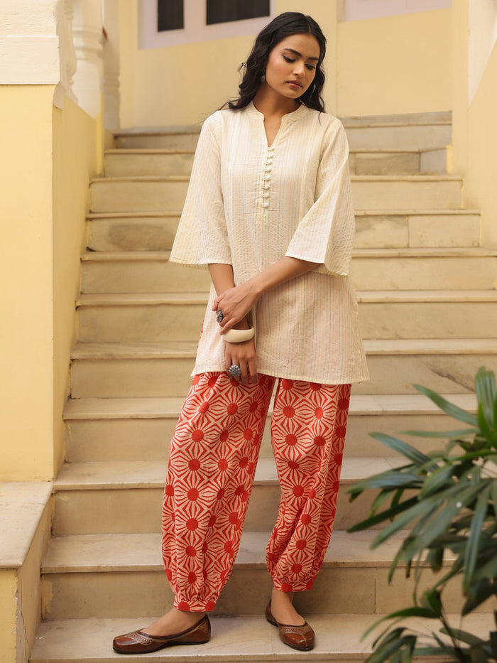 Women's Cotton Kurta and Dhoti