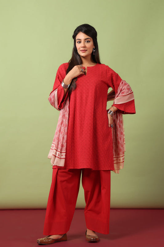 Women’s Cotton Kurta and Farshi Salwar with Dupatta