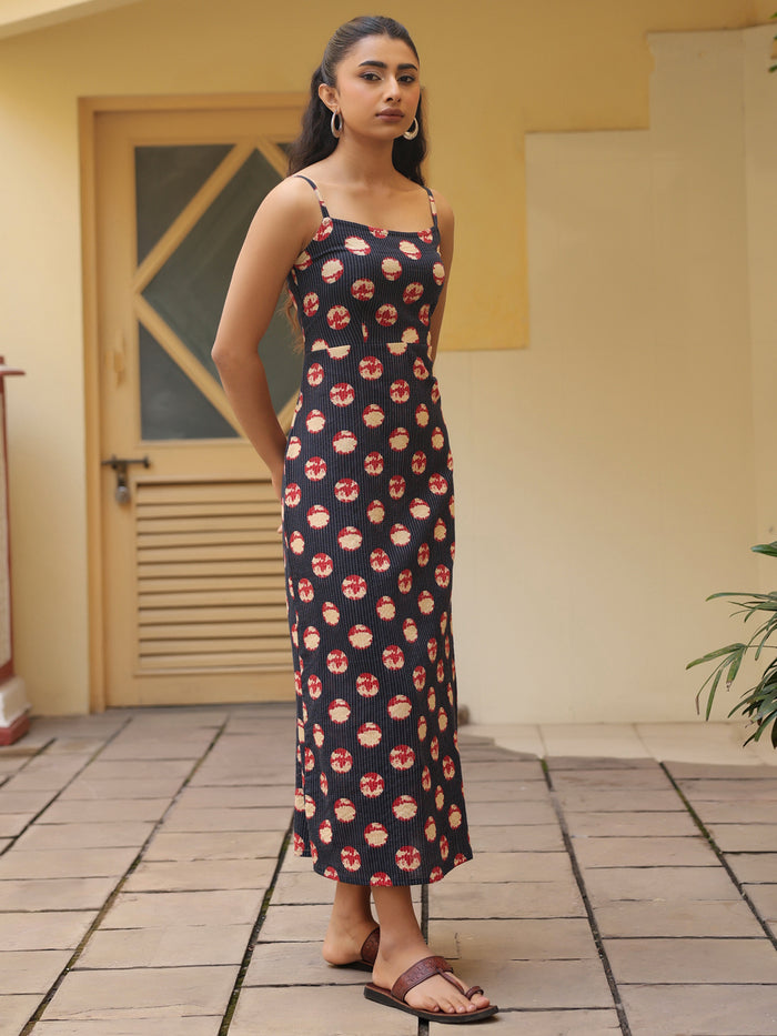 Women's Cotton Straight Midi Dress