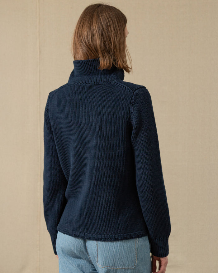 Women's Dock Sweater in Navy