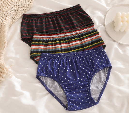Women's Jersey Cotton Brief Panties – Pack of 3 Multicolor