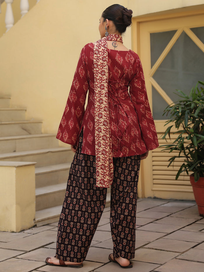 Women's Printed Farshi Kurta Set