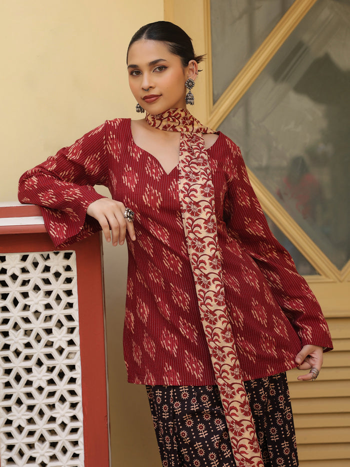 Women's Printed Farshi Kurta Set
