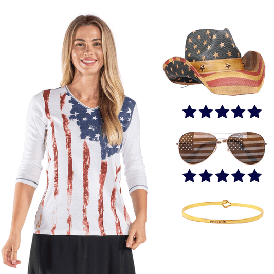 Women's Vintage Freedom Americana 4 Piece Bundle