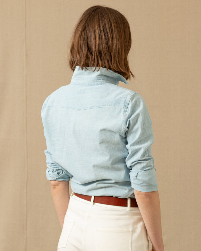 Women's Western Shirt in Chambray